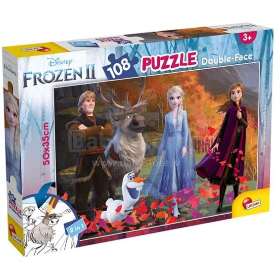 Lisciani Giochi Frozen Art.81301   Двухсторонний пазл-раскраска