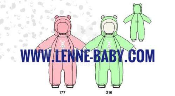 Lenne '19 Terry Art.18301/177 Утепленный Слитный термо комбинезон для малышей
