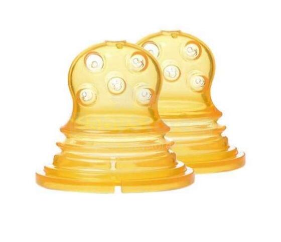 Kidsme Silicone sac for Food Squeezer Art.160364 Maināms uzgalis ar apaļiem atvērumiem pusšķidriem produktiem,4+ mēn., 2 gab.