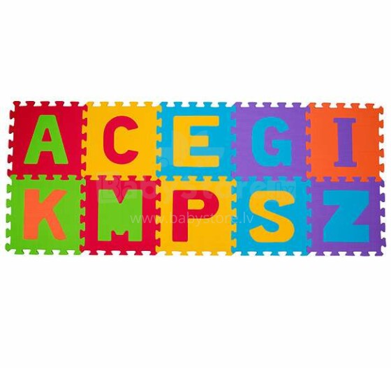 „BebeBee Puzzle Art.TG364130“ daugiafunkcis vaikų daugiafunkcinis kilimėlio galvosūkio raidės iš 10 elementų