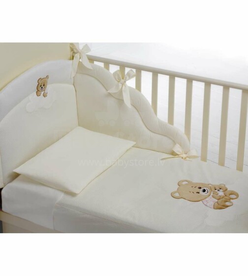 „Baby Expert Abbracci by Trudi“ 49326 kūdikių lovos skalbinių komplektas
