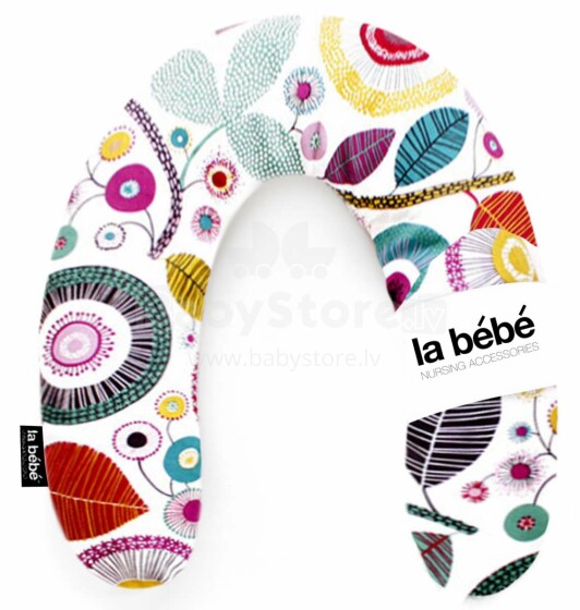 La Bebe™ Rich Maternity Pillow Art.49341 Summer Deco Подковка для сна, кормления малыша, 34x104 cm