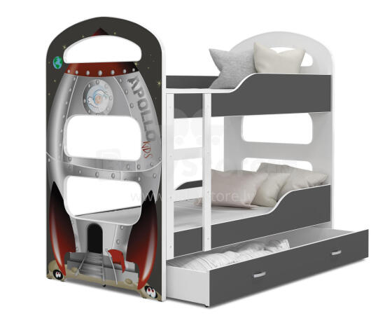 AJK Dominik N Art.49764 Детская и молодежная двухъярусная кровать 160x80см