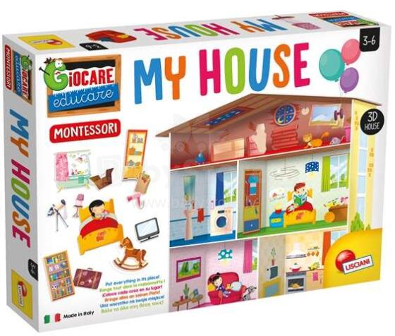 Lisciani Giochi Monstessori My House  Art.EX72477 Монтессори Мой Дом