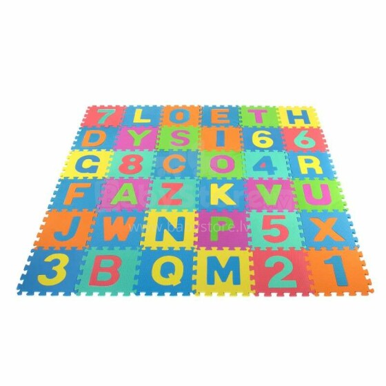 TLC Baby Floor Puzzle Art. 19027 Vaikų daugiafunkcinės grindų kilimėlio dėlionės raidės iš 36 elementų