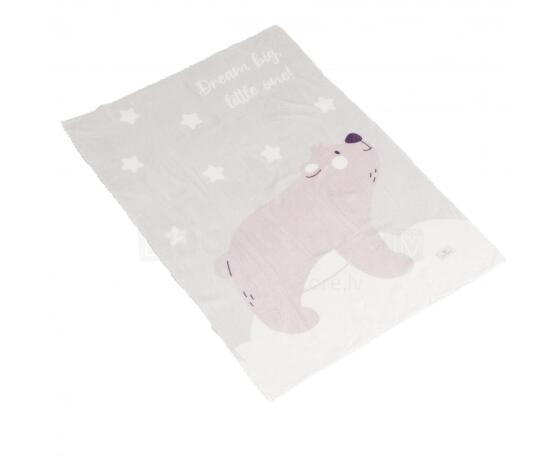 Mini Baby Dreamy Bear Art.51236 Grey  Детский пледик 70x100 см