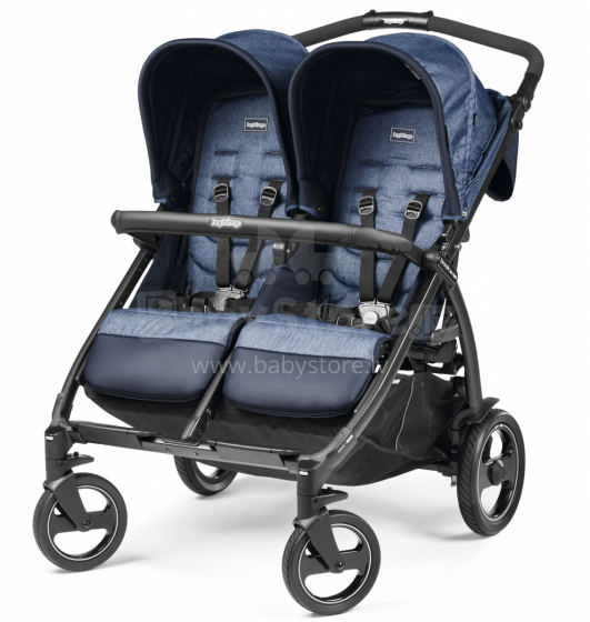 Peg Perego '21 Book For Two Classico Art.IP05280000GL51RO51 Indigo  Прогулочная коляска для двойни