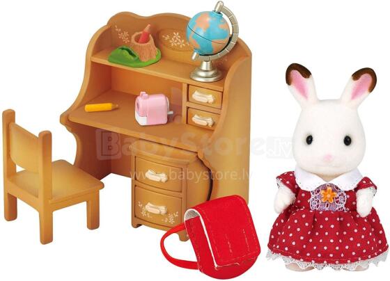 Sylvanian šokolādes zaķes māsiņas Frejas rakstāmgalds Art. 5016