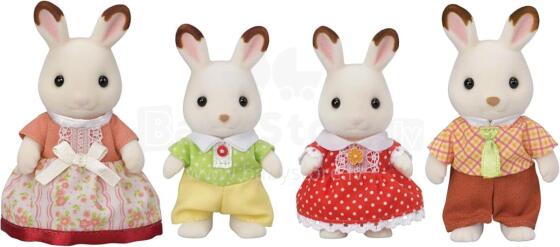 Sylvanian šokolādes zaķu ģimenes komplekts Art.5655
