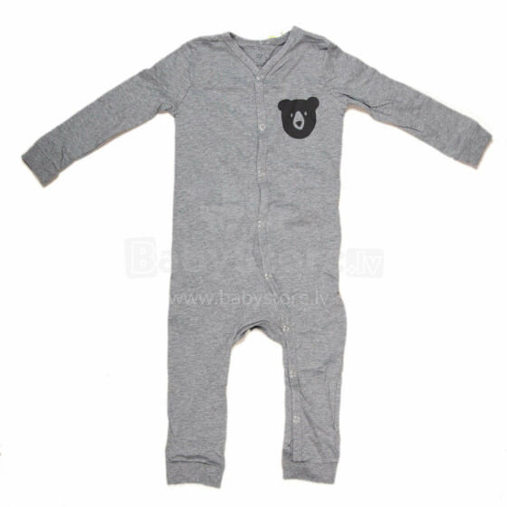„Margo Sleepsuit Art“ 521350 pilkas kūdikio medvilninis kombinezonas
