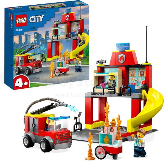 Lego City Fire Art.60375 ugunsdzēsēju depo