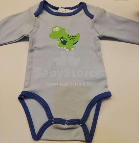 NordBaby Body  Art.53848 Grey  Bodijs ar garajām piedurknēm ar spiedpogām