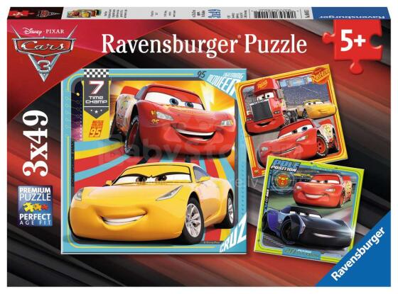 Ravensburger Puzzle Art.08015 Cars 3x49gb.