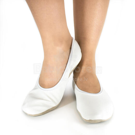 Bebe Basic Hip-Hop Gymnastics Shoes Art.SB120 White Barefoot Gym Slippers