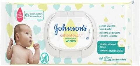 Johnsons baby Cottontouch Art.H603070  влажные салфетки Нежность хлопка , 56 шт./упак.