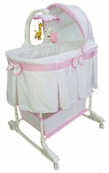 Milly Mally Sweet Melody Cradle Simple Pink  Детская кроватка-колыбелька