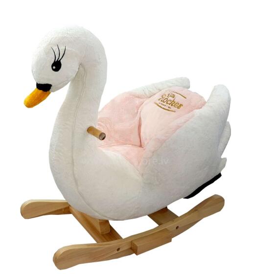 Little Rocker Swan Art.GT67021  Mīksts šūpuļzirdziņš ar muguriņas atbalstu (Šupuļzirgs)