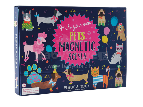 Floss&Rock Zuja Art.39P3511 Magnetic Play Scenes - Pets