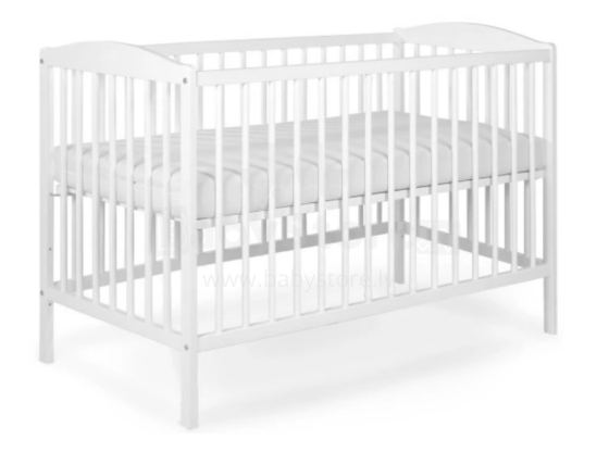 Kiddos Tomi Art.56281 White Деткая деревянная кроватка 120x60см