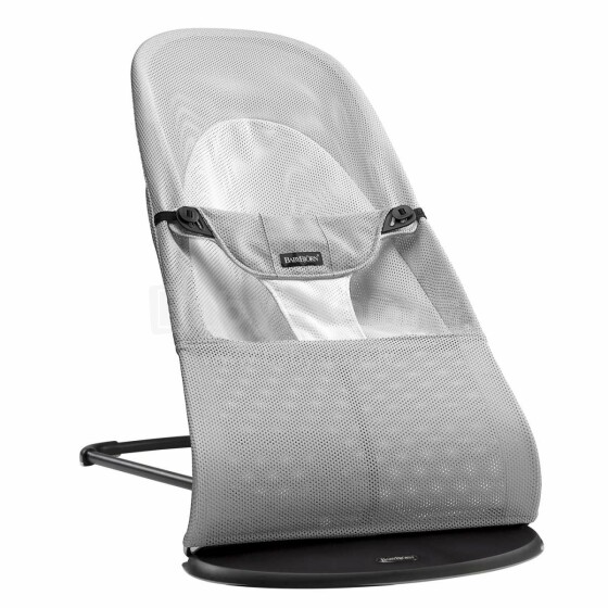 Babybjorn Babysitter Balance Mesh Silver/White Art.005029 Mazuļu kvalitātīvs, ergonomisks šūpuļkrēsliņš
