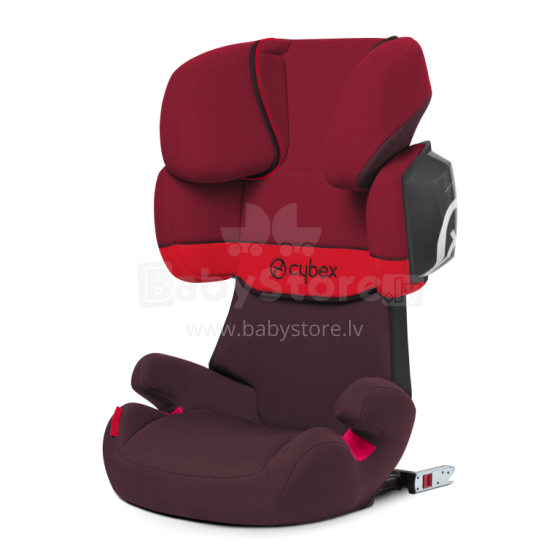 „Cybex '19 Solution X2-Fix“ kol. „Rumba Red“ automobilinė kėdutė vaikams (15-36 kg)