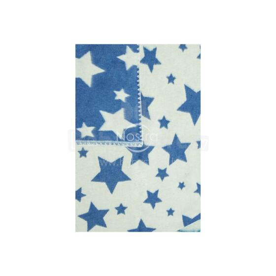 Kids Blanket Summer Cotton Stars Art.G00011 Indigo  Dabīgas kokvilnas pleds/sega bērniem 100x140cm,(B kvalitātes kategorija)