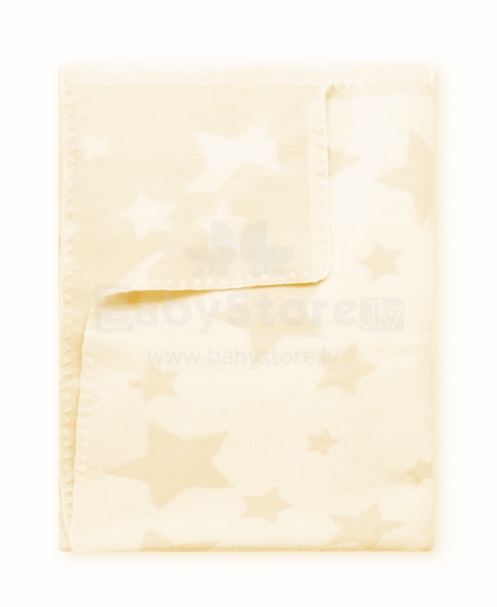 Kids Blanket Summer Cotton Stars Art.G00011 Dark Beige Dabīgas kokvilnas pleds/sega bērniem 100x140cm,(B kvalitātes kategorija)