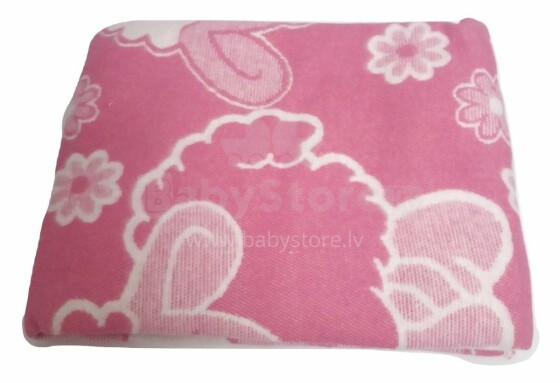 Urga Art.56952 Шерстяное Одеяло - плед 140x100cm Pink Sheep