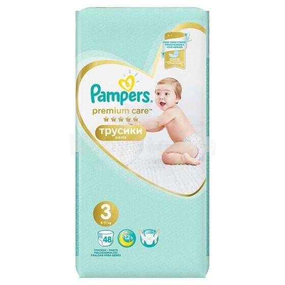Pampers Pants Premium Care Art.P04H024 Bērnu biksītes S3 izmērs no 6-11kg, 48gab.