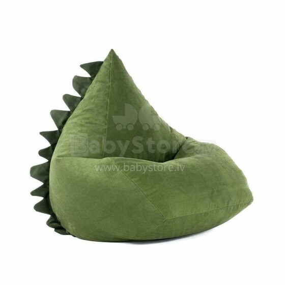 „Qubo ™ Dragon Green Baby Art.58945“ pūtimo maišeliai, minkšti pupelių maišeliai, sėdmaišiai