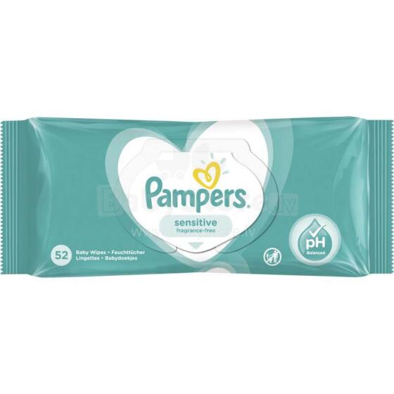 Pampers Sensitive Art.P04H177 mitrās salvetes,52 gab