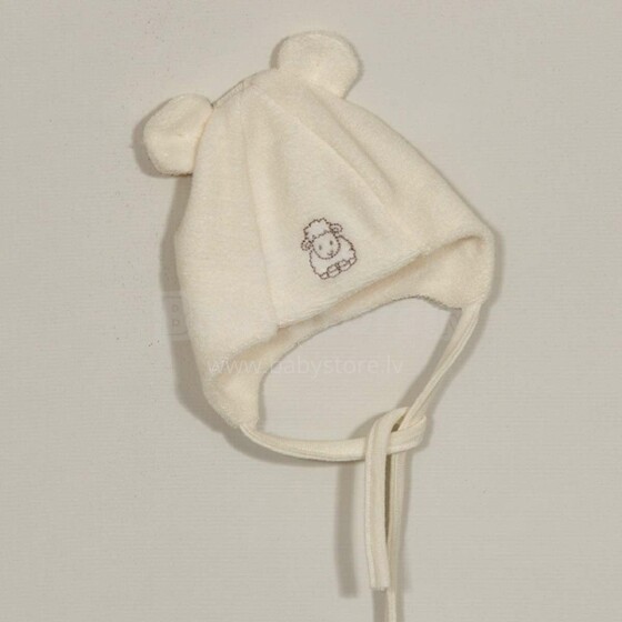 Vilaurita Art.55 Тёплая двойная фроте шапочка  для малышей 100% шерсть меринос (размер 38, 40, 44, 48 cm)