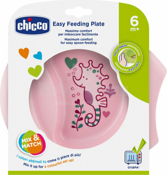 Chicco Art.16001.10 Šķīvis „Easy feeding“ 6M+