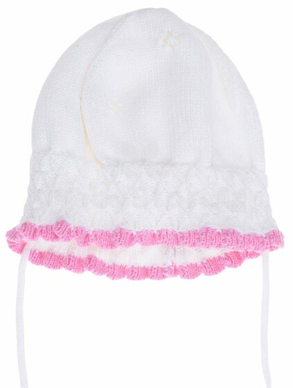 Lenne'16 Art.16241A/100 Josie knitted hat Хлопковая шапочка для малышей (48-52 cm) Knitted cap Вязанная детская хлопковая шапка на завязочках, цвет 10