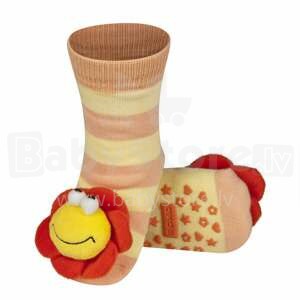 SOXO Baby Art.63129 - 3 ABS Детские носочки 3D с погремушкой 0-24м.