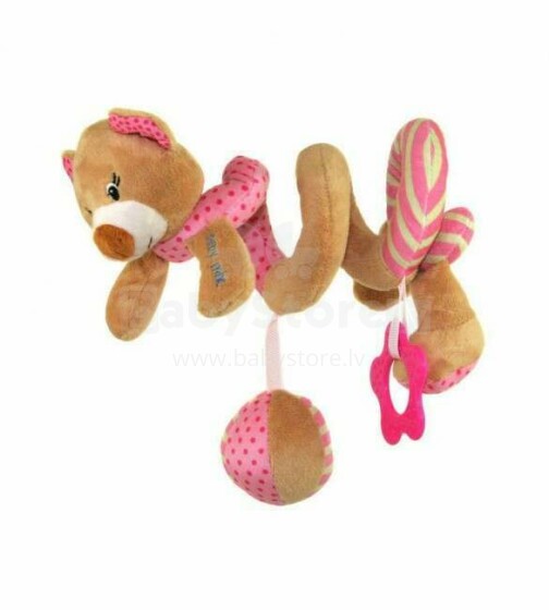 BabyMix Bear Art.43477 Spiraling plush toy for bed/ car seat/ stroller