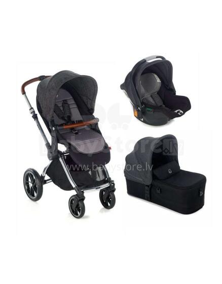 Jane Kawai Micro Koos Isize R1 Art.5563 U06 Cold Black Kоляска 3 в 1