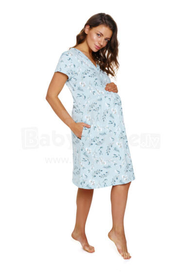 Doctornap Night Dress   Art.9930  Kokvilnas naktskrekliņš grūtniecēm/barošanai