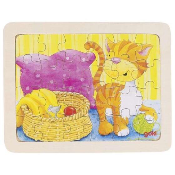 Goki Puzzle Art.VG57807  Деревянный пазл