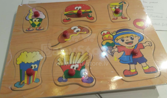 Etna Art.D86  Attīstoša koka rotaļlieta puzle