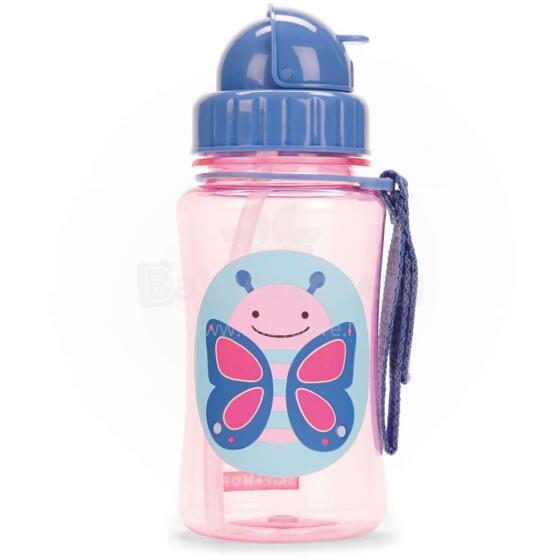 SkipHop Zoo Straw Bottle 252328 Детский поильник Buterffly
