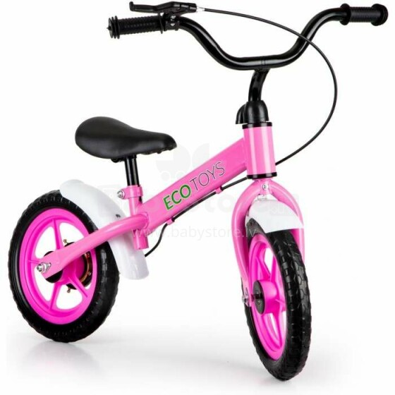 Eco Toys Balance Bike Art.N2004-1 Pink Bērnu skrējritenis ar metālisko rāmi