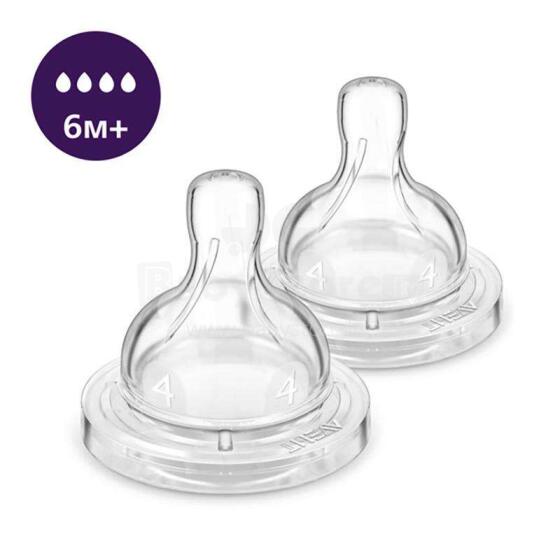 Phillips Avent Anti-colic Art.SCY764/02 Barošanas pudeļu knupīši 6+ (2 gab.)