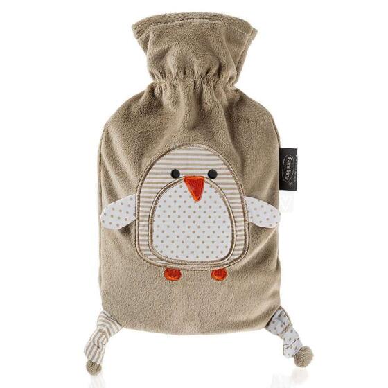 Fashy Baby Art. 6513 Penguin Pudele ar kārstu ūdeni 0,8 l, flīsa odere un aplikācija