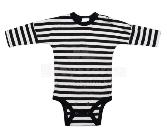 Wooly Organic Baby Art.63695 Black Бодик из органического хлопка(56-74см)
