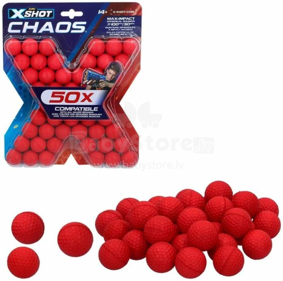 Colorbaby Xshot Haos Art.46275 Набор мячиков для бластера,50шт.