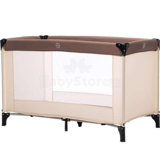 Fillikid Art.4055-09 Travel cot Basic natur / braun Ceļojumu gulta ar matraci bērniem