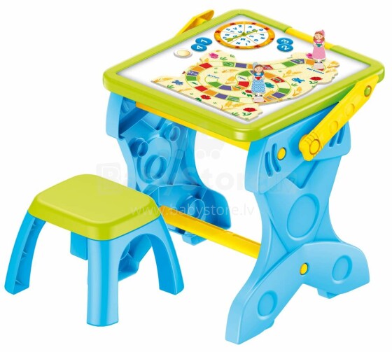 Carotina Baby Led Desk Play Art.72415 Bērnu zīmēšanas tāfele (dēlis) + krēsls
