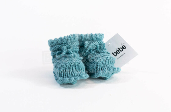 La Bebe™ Lambswool Hand Made Booties Art.65045 Натуральные пинетки/носочки для новорожденного из натуральной шерсти