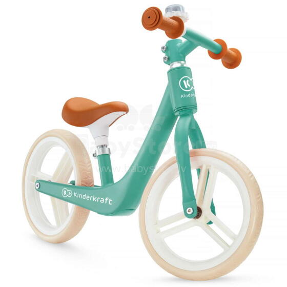 KinderKraft'21 Runner Fly Plus Art.KKRRAPIGREE0000 Green Детский велосипед - бегунок с металлической рамой